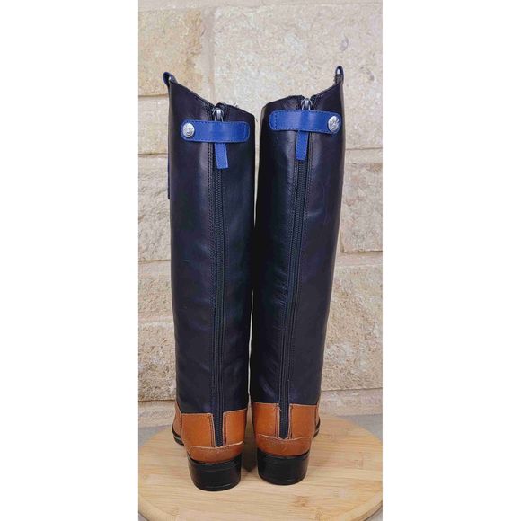 Sam Edelman Leather Penny Almond toe Zipper Riding Boot Size 6.5 - Picture 5 of 10
